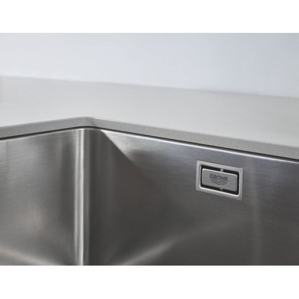 Мийка кухонна Grohe K700U, нерж.сталь, прямокут., без крила, 550x450x200мм, чаша - 1, уніврсальна, матовий графіт