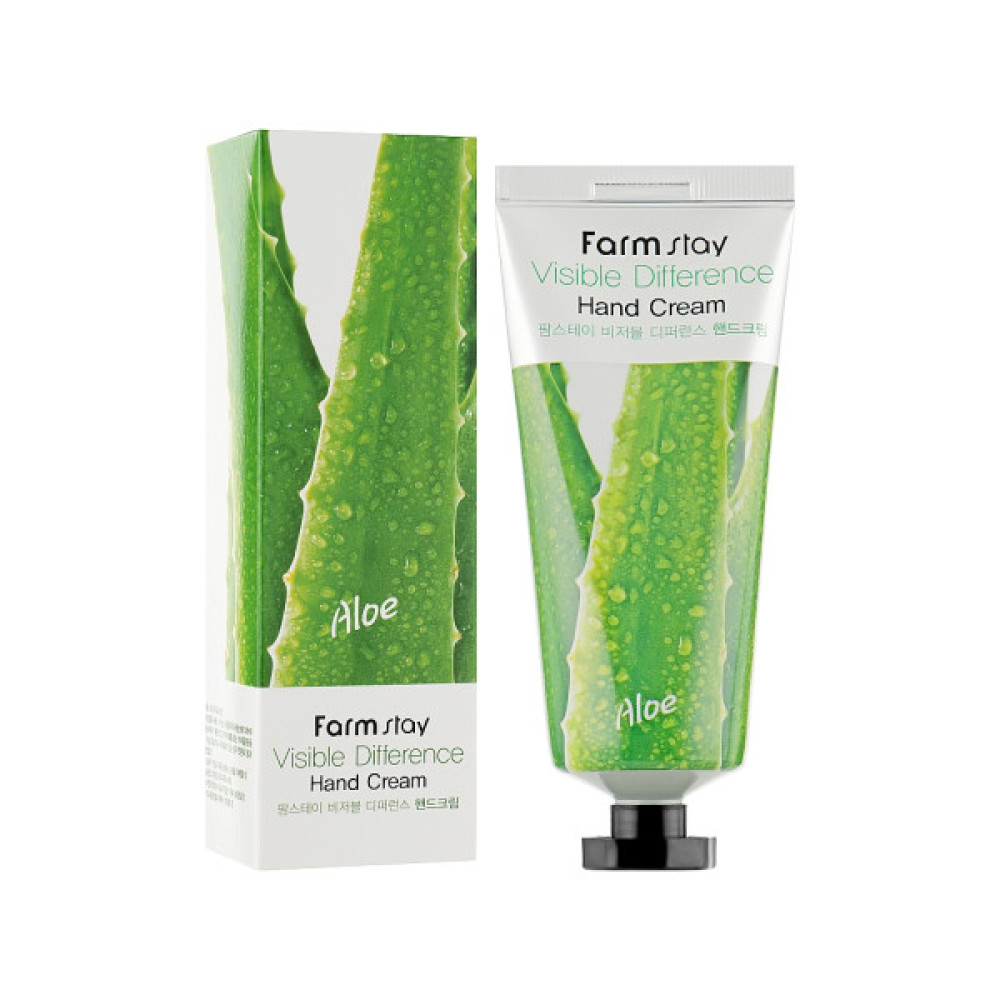 Крем для рук FarmStay Visible Differerce Hand Cream Aloe 100 г (8809338560048)