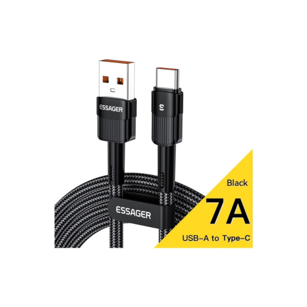 Дата кабель USB 2.0 AM to USB-C 0.5m 7A black Essager (EXCT-XCB01)