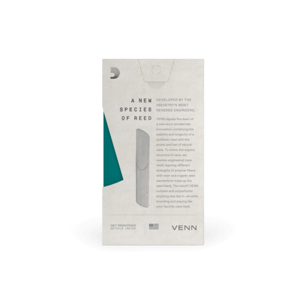 Тростина для кларнета D'Addario VENN Bb Clarinet Reed 3.0 (VBB0130G2)