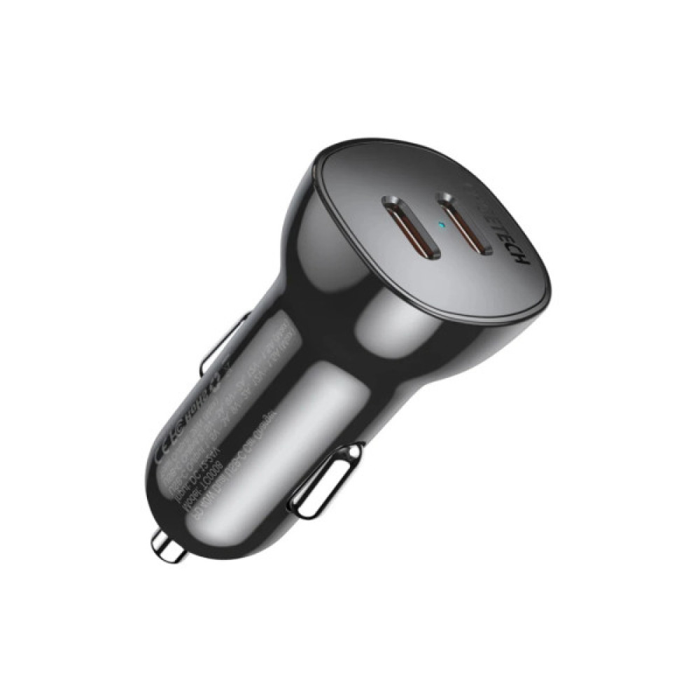 Зарядний пристрій Choetech 2xUSB 40W (2xUSB-C) PD3.0 20W (TC0008-V2-BK)