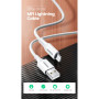 Дата кабель USB 2.0 AM to Lightning 2.0m US155 2.4A, Nickel Plating ABS Shell White Ugreen (20730) Дата кабель USB 2.0 AM to Lightning 2.0m US155 2.4A, Nickel Plating ABS Shell White Ugreen (20730)