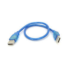 Дата кабель USB 2.0 AM/AM 0.5m blue Ritar (YT-AM/AM-0.5TBL)