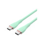 Дата кабель USB-C to USB-C 2.0m USB2.0 100W (20V/5A) Light Green Silicone Vention (TAWGH) Дата кабель USB-C to USB-C 2.0m USB2.0 100W (20V/5A) Light Green Silicone Vention (TAWGH)