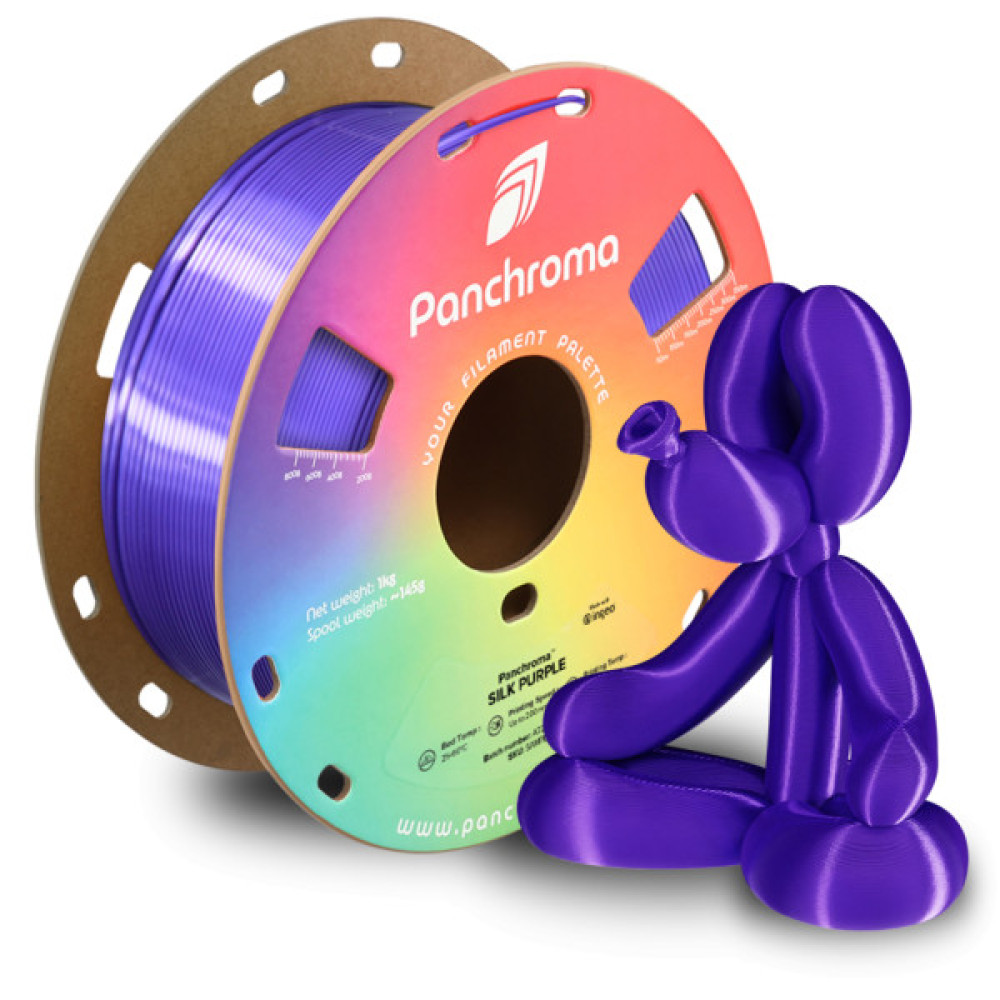 Пластик для 3D-принтера Polymaker PLA PANCHROMA SILK 1,75mm 1kg PURPLE (CA03014)