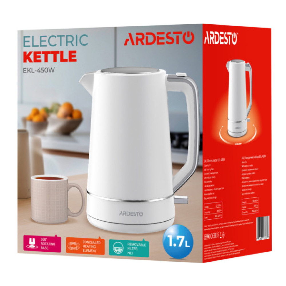 Електрочайник Ardesto EKL-450W