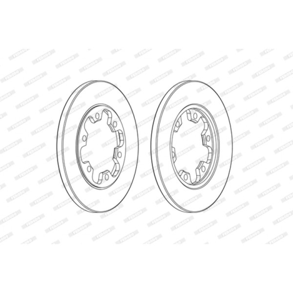 Гальмівний диск FERODO DDF2485C