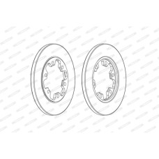 Гальмівний диск FERODO DDF2485C