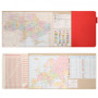 Тижневик Leo planner А5 датований 2026 "Binario", м'який, червоний, 368 сторінок (252642) Тижневик Leo planner А5 датований 2026 "Binario", м'який, червоний, 368 сторінок (252642)
