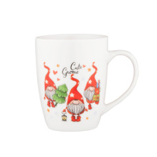 Чашка Ardesto Christmas Gnomes, 350мл, порцеляна (AR3066)