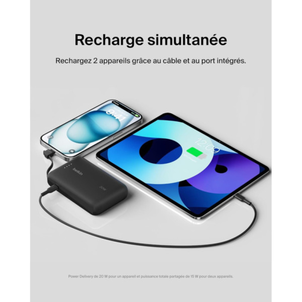 Батарея універсальна Belkin 10000mAh, 20W, USB-C, Black (BPB021HQBK)