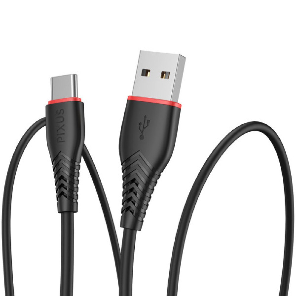 Дата кабель USB 2.0 AM to USB-C 1.0m Start Pixus (4897058531367)