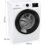 Пральна машина Gorenje фронтальна, 8кг, 1400, A+++, 55см, дисплей, інвертор, пара, Wi-Fi, білий