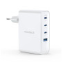 Зарядний пристрій Choetech 3xUSB-C + 1xUSB PD100W GaN (PD9002)