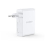 Зарядний пристрій Choetech 3xUSB-C + 1xUSB PD100W GaN (PD9002)