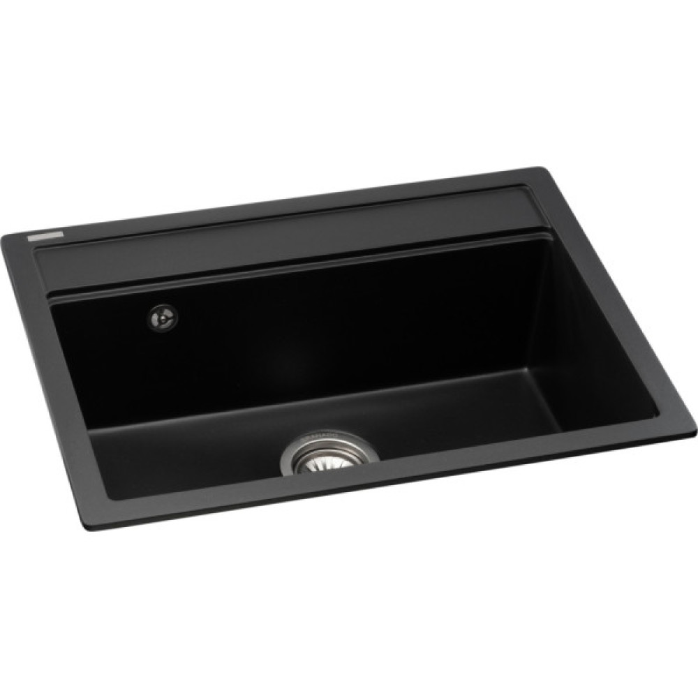Мийка кухонна GRANADO ARTES black shine з сифоном (gr3601)