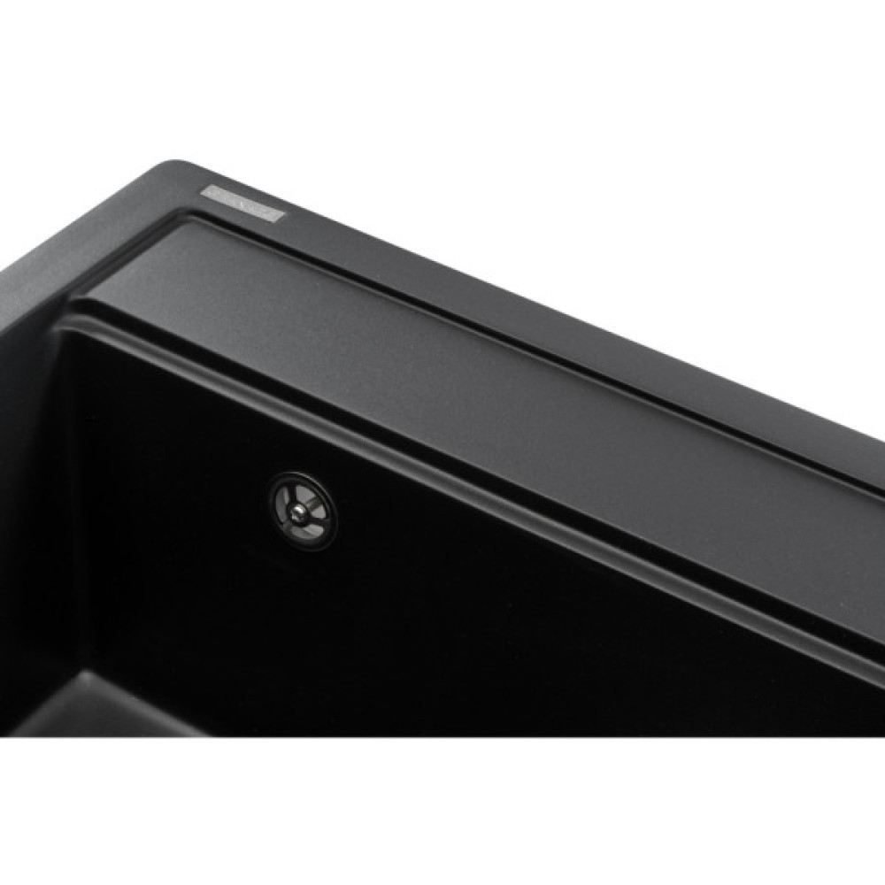 Мийка кухонна GRANADO ARTES black shine з сифоном (gr3601)