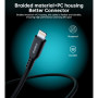 Дата кабель USB-C to Lightning 1.8m MFi PD20W braided black Choetech (XCL-1021-BK)