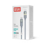 Дата кабель USB-C to USB-C 1.0m 3A 60W warm light gray ColorWay (CW-CBPDCC092-GR)