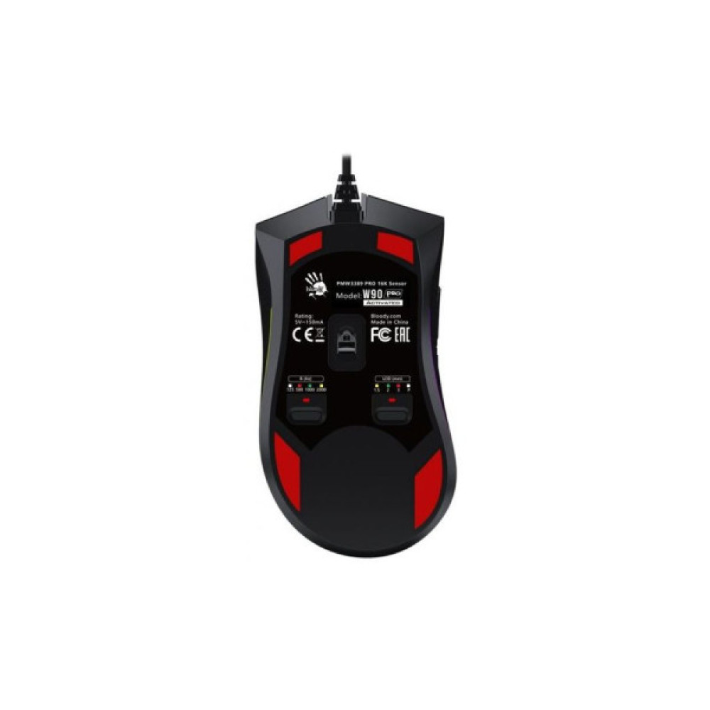 Мишка A4Tech Bloody W90 Pro Stone black (4711421962483)