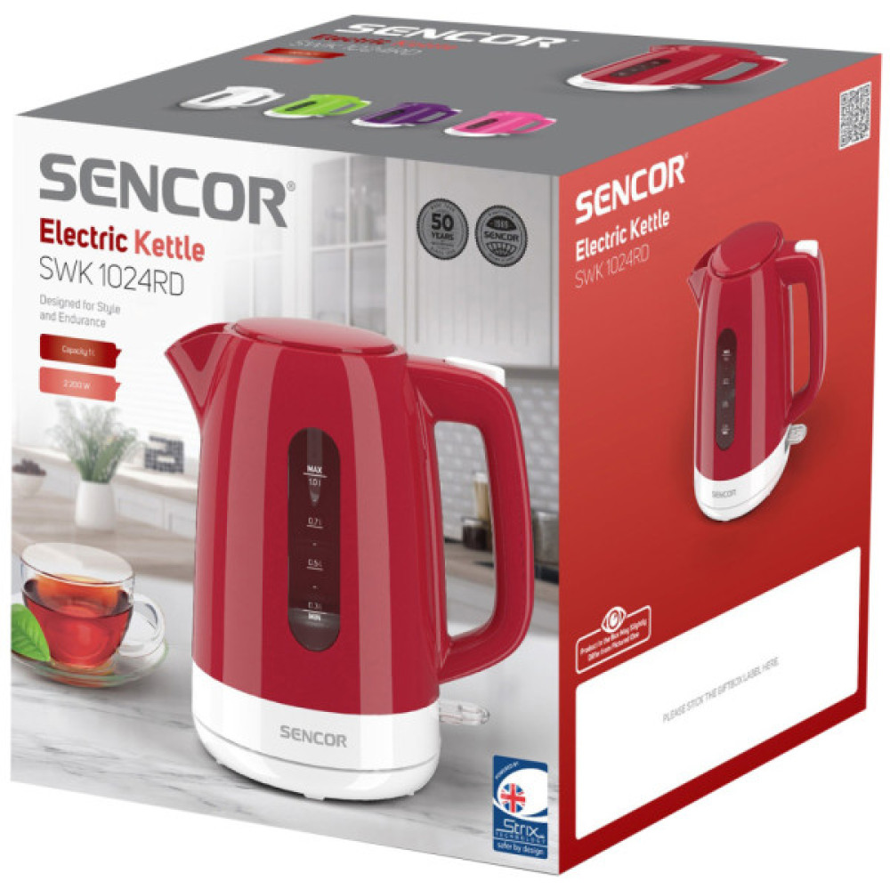 Електрочайник Sencor SWK 1024RD (SWK1024RD)