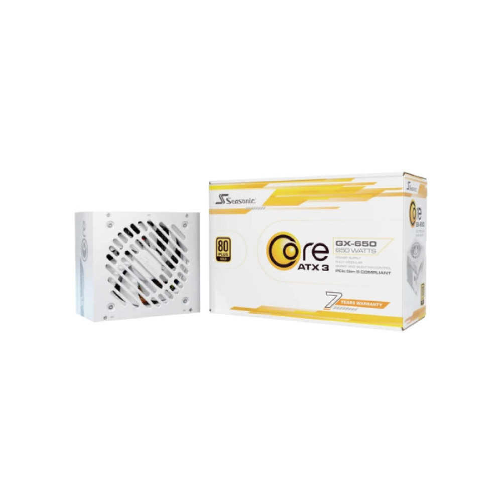 Блок живлення Seasonic 650W WHITE (CORE GX-650-ATX31-WHITE)