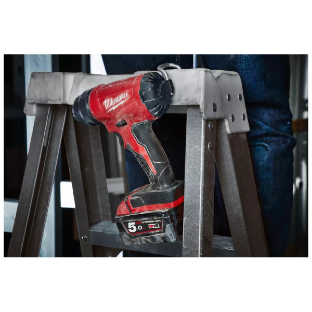 Будівельний фен Milwaukee M18 BHG-502C 2x5Ah, кейс (4933459772)