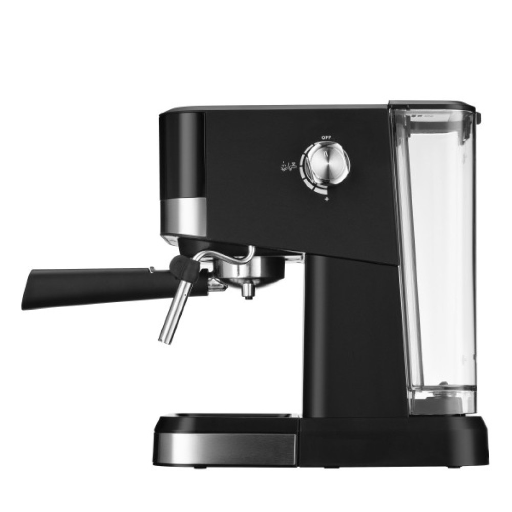 Кавоварка ARDESTO ріжкова 1.5л, мелена, ручний капучинатор, сенсорне керування, чорно-сріблястий