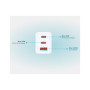Зарядний пристрій D-Link 2xUSB-C + 1xUSB-A 65W GaN white (DCP-651)