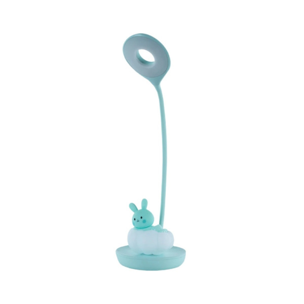Настільна лампа Kite Cloudy Bunny LED з акумулятором, зелена (K24-493-1-4)