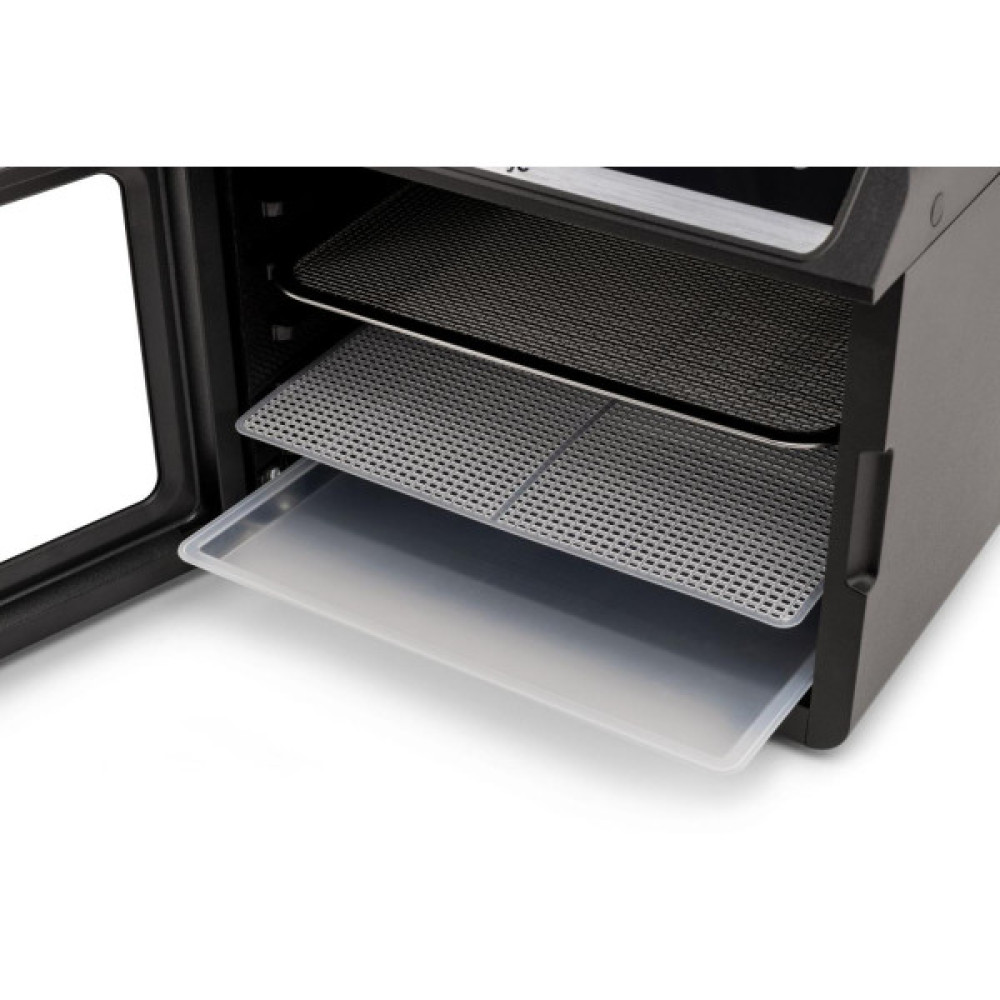 Сушарка для продуктів Gorenje 580Вт, піддонів - 6x1.5см, діаметр - 25см, макс - 75°С, дисплей, пластик+метал, чорний