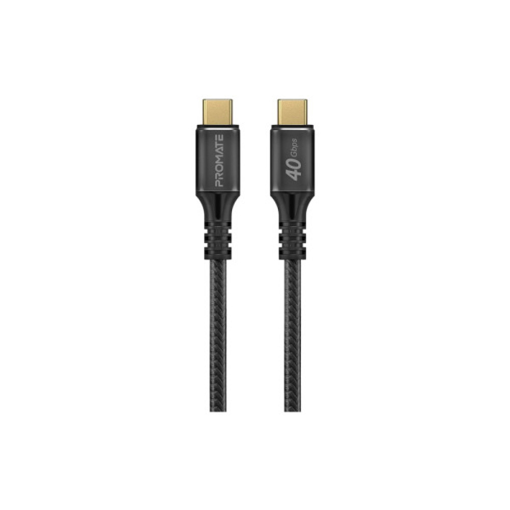 Дата кабель USB-C to USB-C 1.0m Promate (powerbolt240-1m.black)