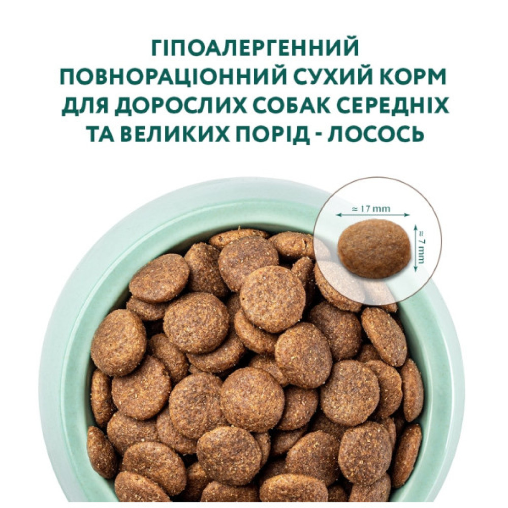 Сухий корм для собак Optimeal гіпоалергенний для середніх і великих порід - лосось 1.5 кг (4820215365925)