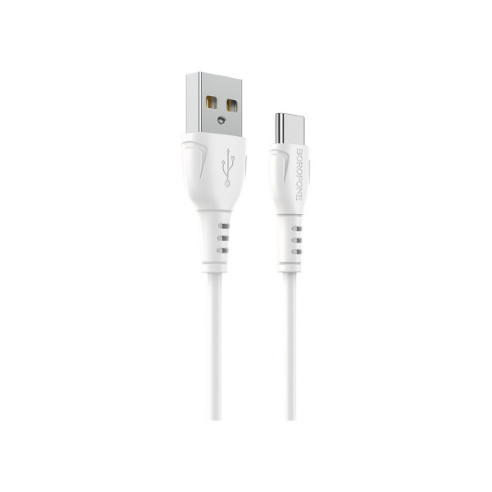 Дата кабель USB 2.0 AM to Micro 5P 1.0m 2.4A black BOROFONE (6931474743916)