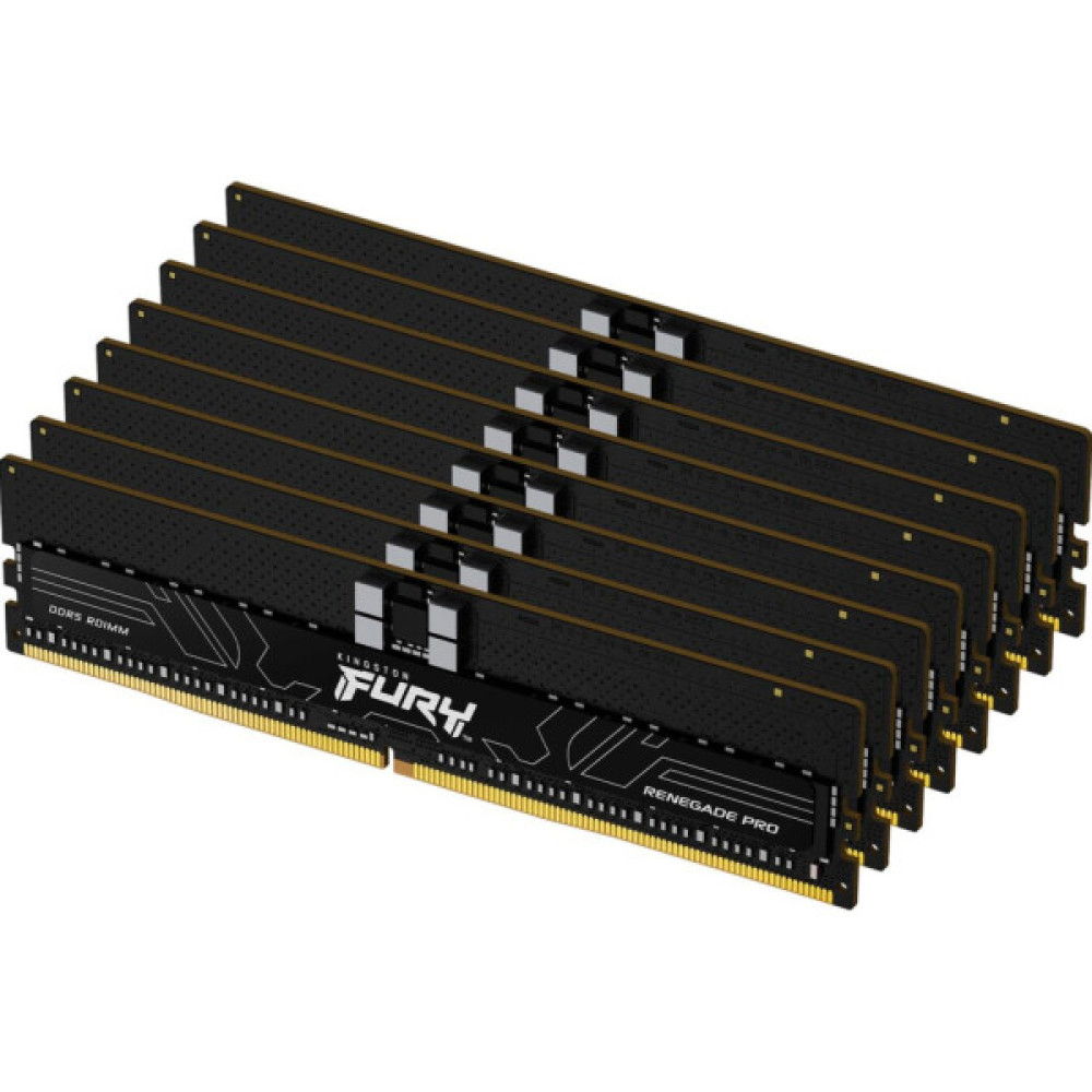 Модуль пам'яті для сервера Kingston 6000MT/s DDR5 ECC Reg CL32 DIMM (Kit of 8) FURY Renegade Pro XMP (KF560R32RBK8-256)