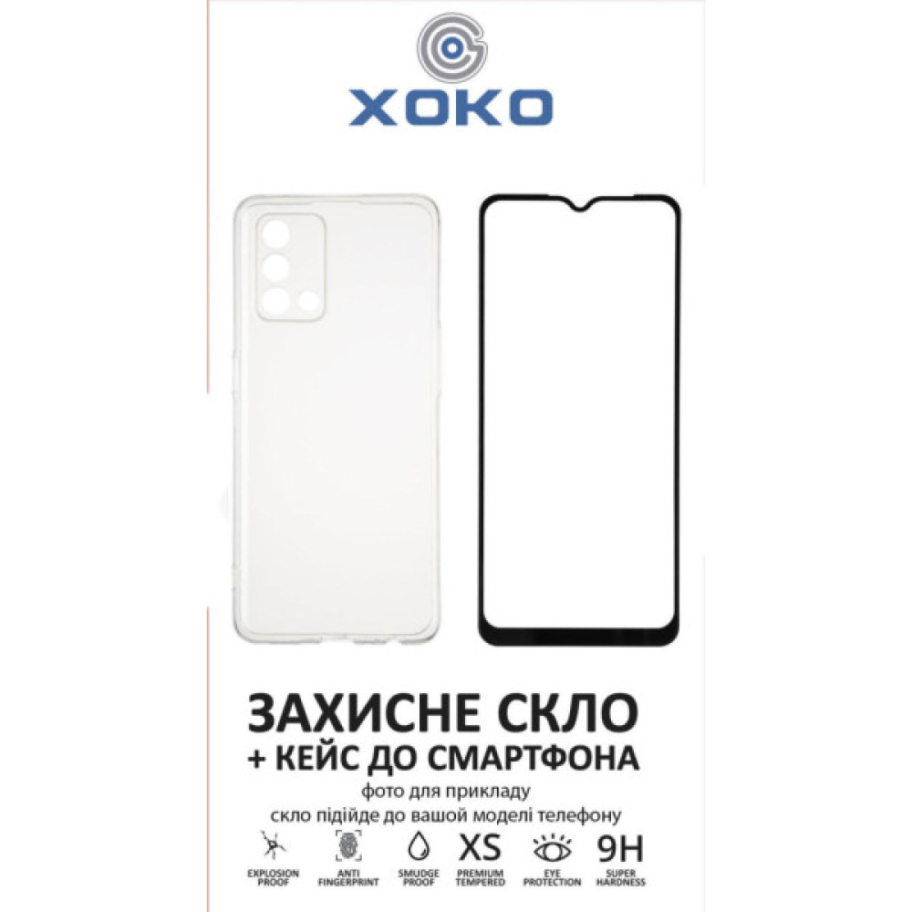 Чохол до мобільного телефона XoKo Ultra Thin Air + Glass Full Cover Ultra-Thin Realme C11 (2021) Black (XK-CS-ULT-RL-C11)