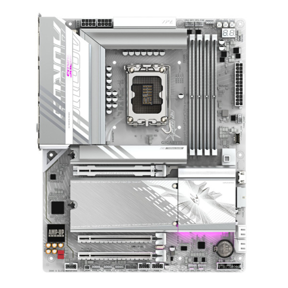 Материнська плата GIGABYTE Z89 AORUS ELITE WF7 ICE s1851 Z890 4xDDR5 M.2 HDMI DP Wi-Fi BT ATX білий