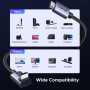 Кабель мультимедійний HDMI M to HDMI M 3.0m 8K60Hz 48Gbps braided black Ugreen (85242)