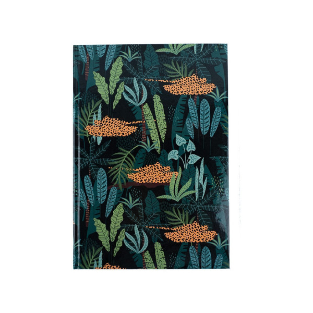 Канцелярська книга Axent Leopard А4 у твердій обкладинці 96 аркуші клітинка, зелена (8422-557-A)