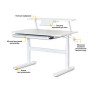 Парта ErgoKids з полицею S50 XL White (TH-210 W + BD-S50 XL)