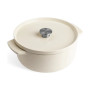 Каструля KitchenAid чавунна з кришкою 5,2 л Мигдалевий крем (CC006059-001) Каструля KitchenAid чавунна з кришкою 5,2 л Мигдалевий крем (CC006059-001)
