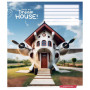 Зошит Школярик Dream house 12 аркушів лінія (012-3530L)