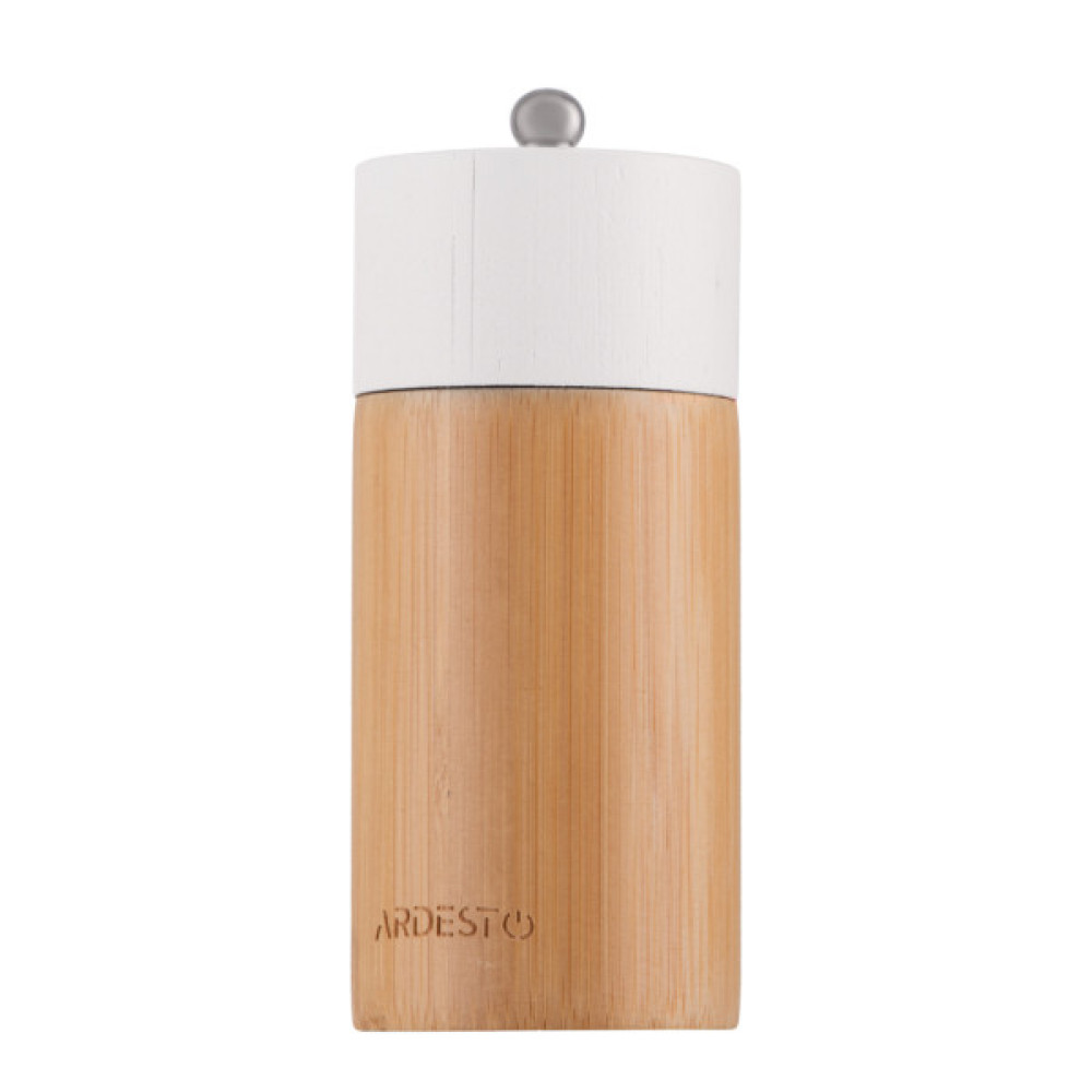 Млинок для спецій Ardesto Midori, Набір 2 шт х 35мл для солі та перцю сірий, білий (AR1411B)