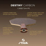Основа для ракетки Stiga Destiny Carbon Cybershape Master (1600-2602-35) (932080)