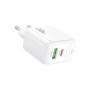 Зарядний пристрій BOROFONE BAS44A 1xUSB-C PD20W + 1xUSB QC3.0 white (6941991113840)