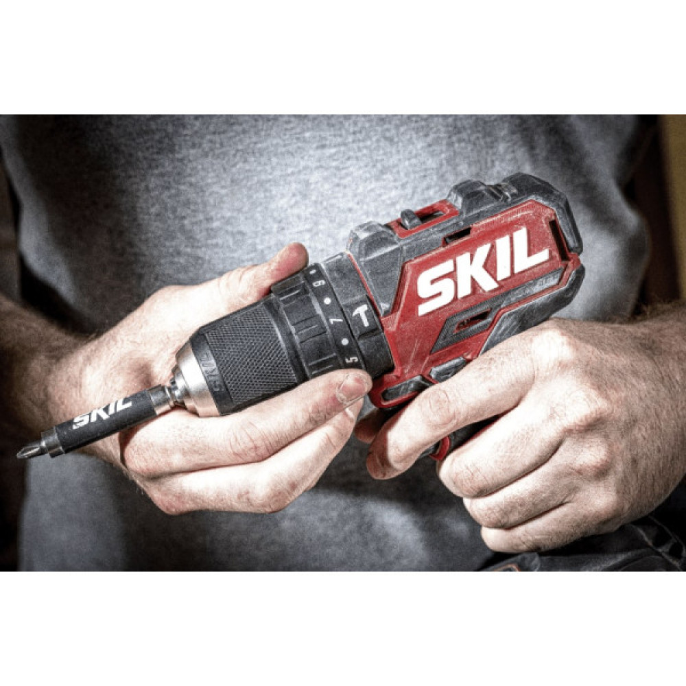 Шурупокрут-дриль ударний акумуляторний SKIL 3075 CA Compact 20В 1х2.5А·год 60Нм 500·180об·хв 0.9кг