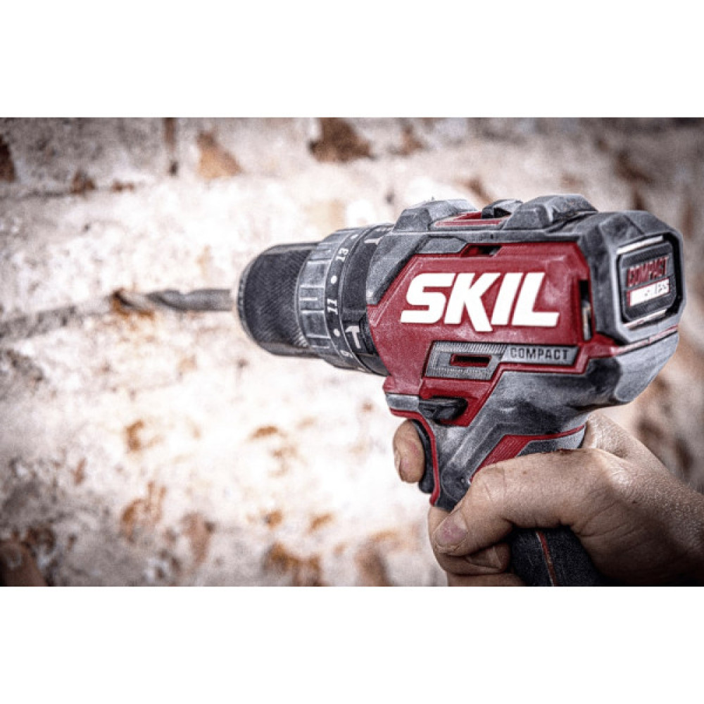 Шурупокрут-дриль ударний акумуляторний SKIL 3075 CA Compact 20В 1х2.5А·год 60Нм 500·180об·хв 0.9кг