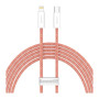 Дата кабель USB-C to Lightning 2.0m 20W orange Baseus (CALD000107) Дата кабель USB-C to Lightning 2.0m 20W orange Baseus (CALD000107)