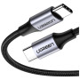 Дата кабель USB-C to USB-C 0.5m 3A 60W US261 black/gray Ugreen (50149) Дата кабель USB-C to USB-C 0.5m 3A 60W US261 black/gray Ugreen (50149)