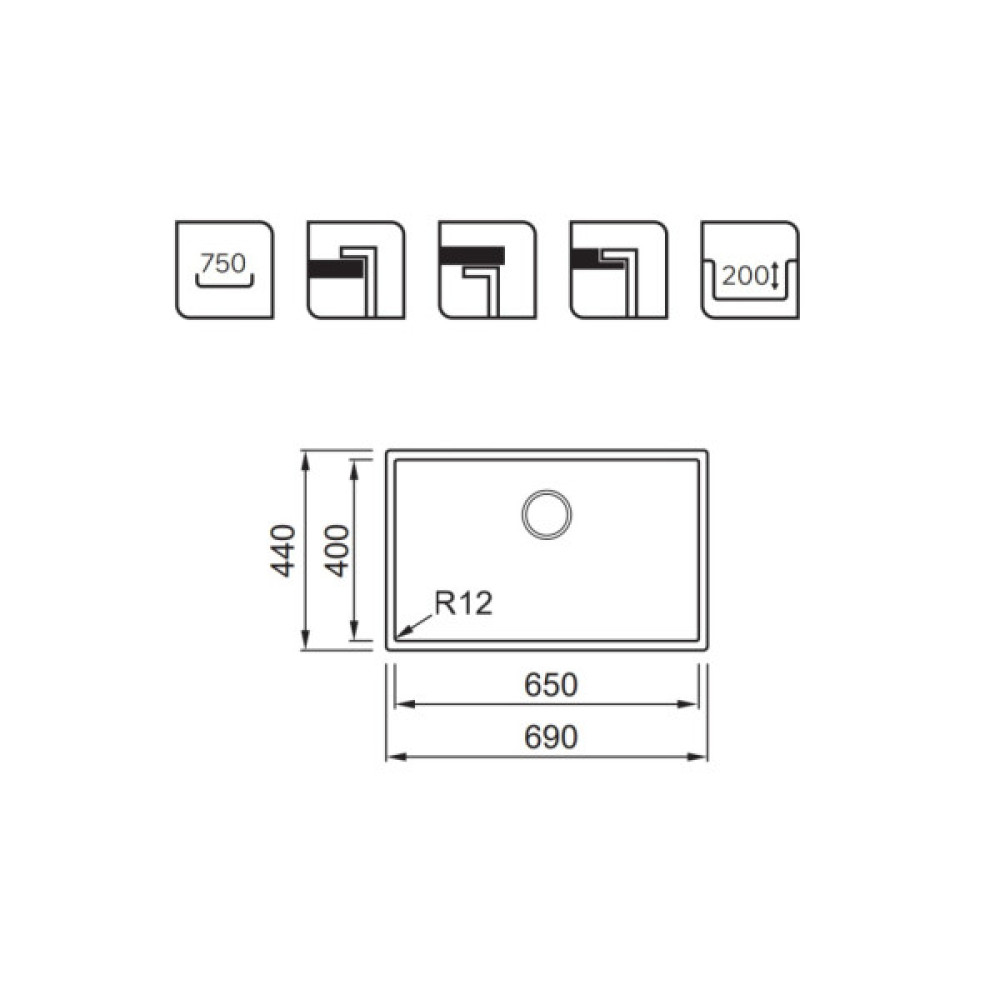 Мийка кухонна Elleci ESPRIT 650